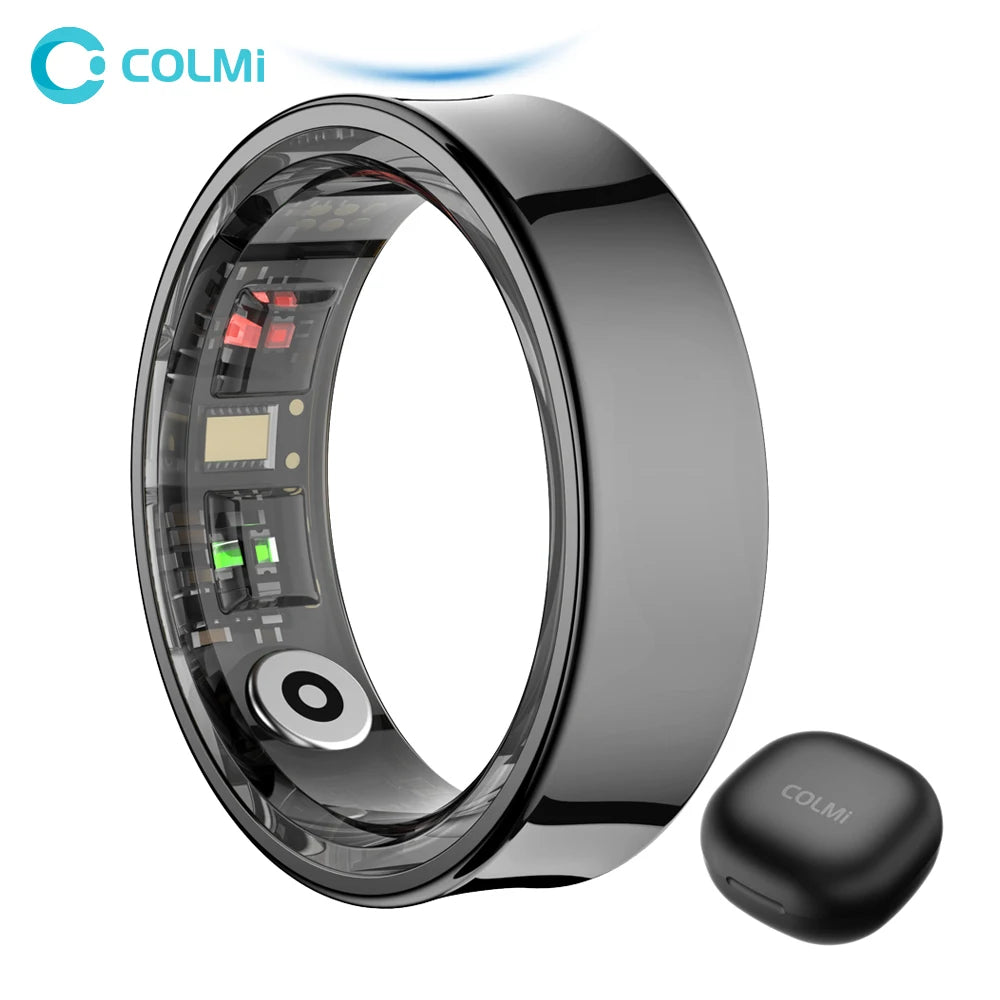 2024  R09 Smart Ring Men Women with Charging Case, Body Temperature Health and Sleep Monitor for Xiaomi Samsung Phone